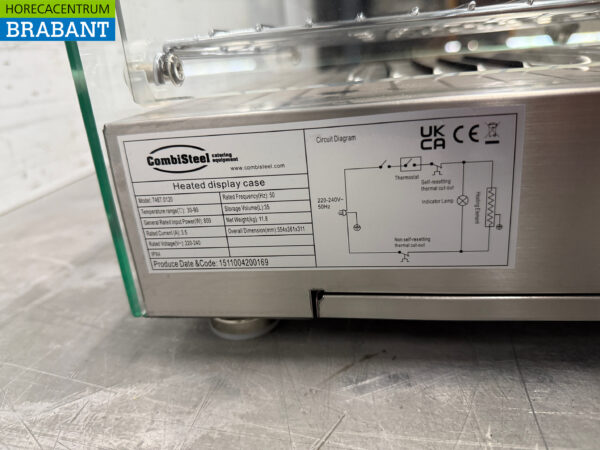 Combisteel Warmhaltevitrine 230V Horeca – Bild 5