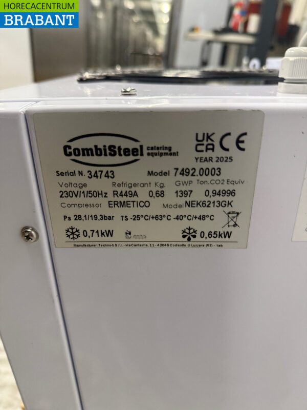 Combisteel Kühlgerät Monoblock Wandgerät 7.4 m3 230V Horeca – Bild 5