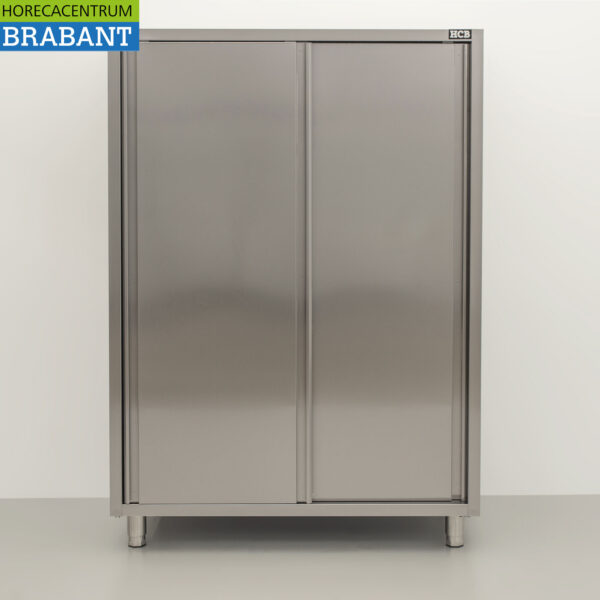 Edelstahl HCB Speiseschrank Arbeitsschrank 2 Schiebetüren Premium-line 120 cm Catering