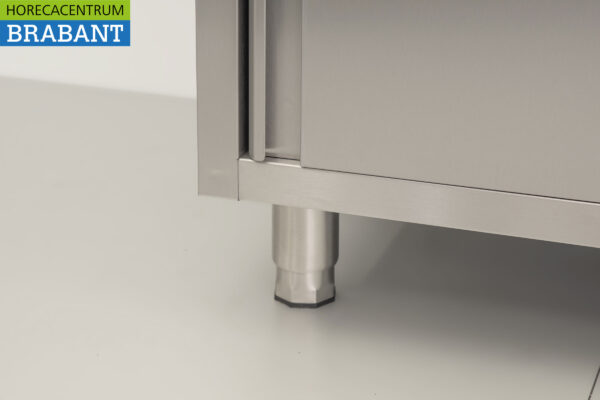 Edelstahl HCB Speiseschrank Arbeitsschrank 2 Schiebetüren Premium-line 120 cm Catering – Bild 7