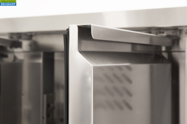 Edelstahl Gefriertruhe Werkbank 3 Türen 1/1 Gastronorm 179,5 cm Catering – Bild 9