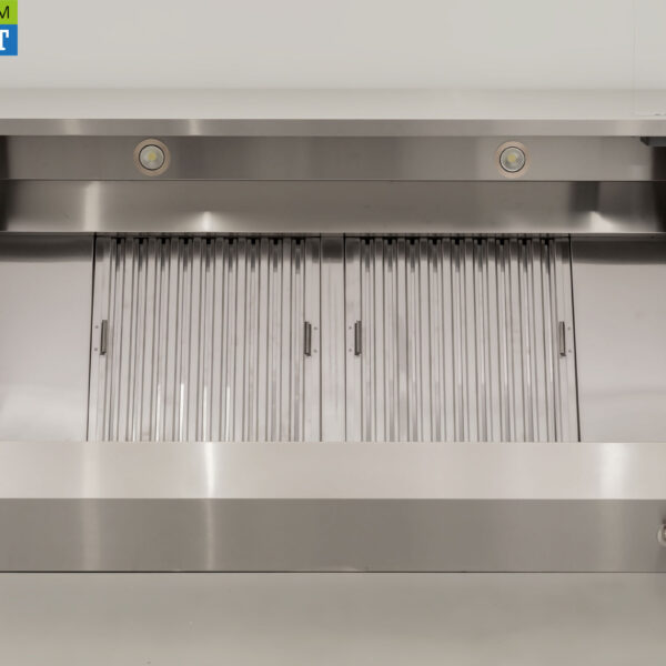 Edelstahl-Dunstabzugshaube Premium-line Motor 1500 kuub box Modell 160 cm 230V Horeca