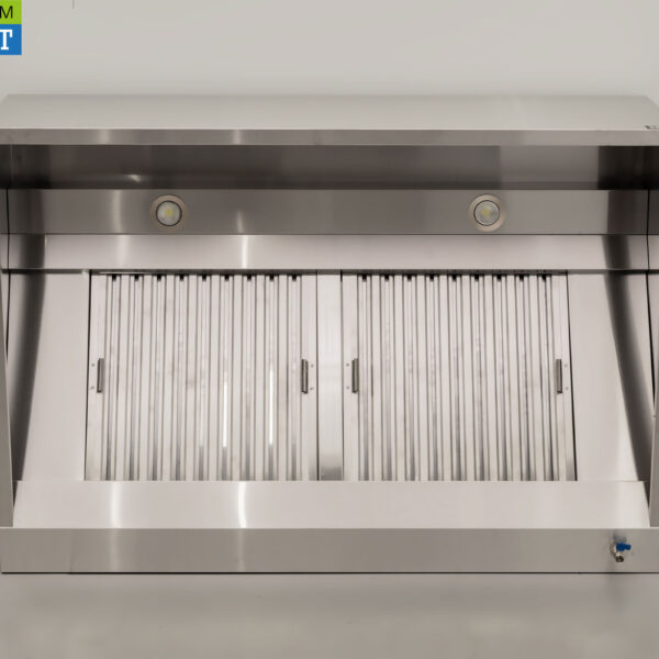 Dunstabzugshaube aus Edelstahl Dunstabzugshaube mit Lamellenfiltern Premium-line 140 cm Box-Modell Box-Modell Horeca