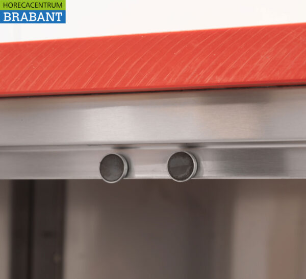 HCB Edelstahl Polyethylen PE Arbeitsschrank Schrank Schneidetisch 2 Flügeltüren 3 Schubladen 140 cm Gastronomie Metzgerei – Bild 9