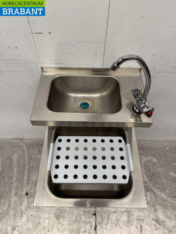 Edelstahl Doppelspüle Spüle Kombiarmatur 50 cm Catering – Bild 4