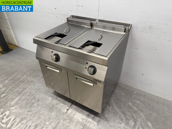 Zanussi Doppelfritteuse aus Edelstahl 2 x 15 Liter 400V Bj. 2022 Verpflegung – Bild 2