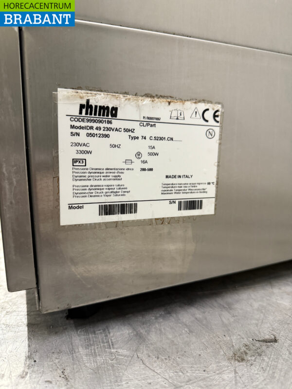 Edelstahl Rhima DR49 Geschirrspüler 230V Catering – Bild 6
