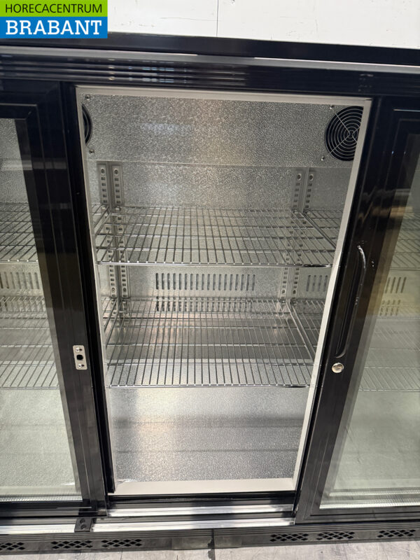 Combisteel Bar-Kühlschrank 3 Glasschiebetüren 135,5 cm 230V Horeca – Bild 4