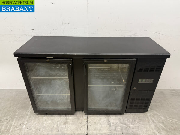 Saro Bar Cooler 2 Glas-Scharniertüren 146 cm 230V Horeca