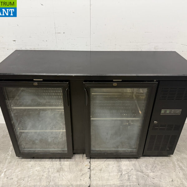Saro Bar Cooler 2 Glas-Scharniertüren 146 cm 230V Horeca