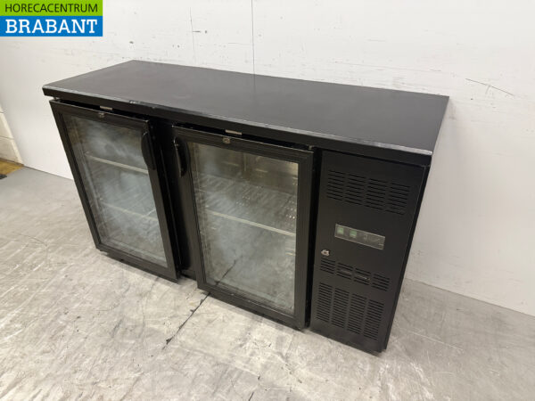 Saro Bar Cooler 2 Glas-Scharniertüren 146 cm 230V Horeca – Bild 2