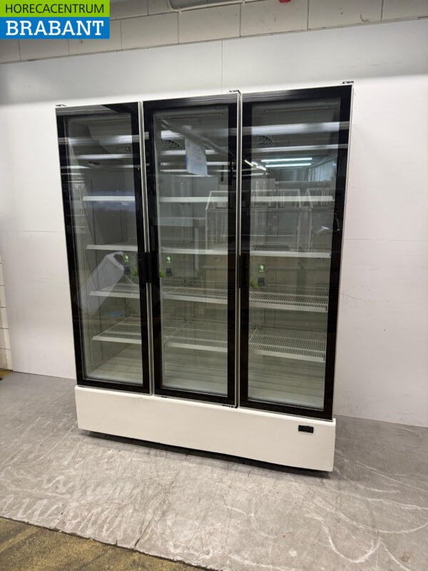 Combisteel 3-Tür-Glastür-Kühlschrank 1432 Liter 230V Horeca