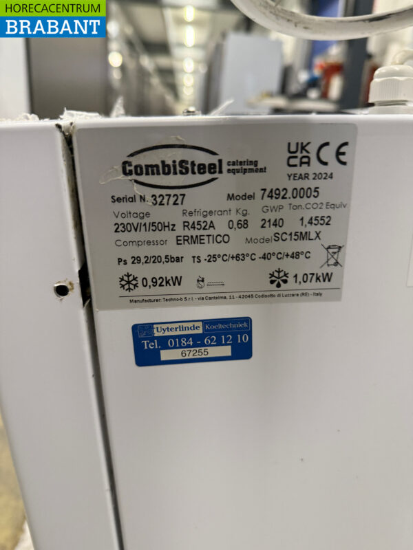 Combisteel Kühlgerät Monoblock Wandgerät 10.4 m3 230V Horeca – Bild 5