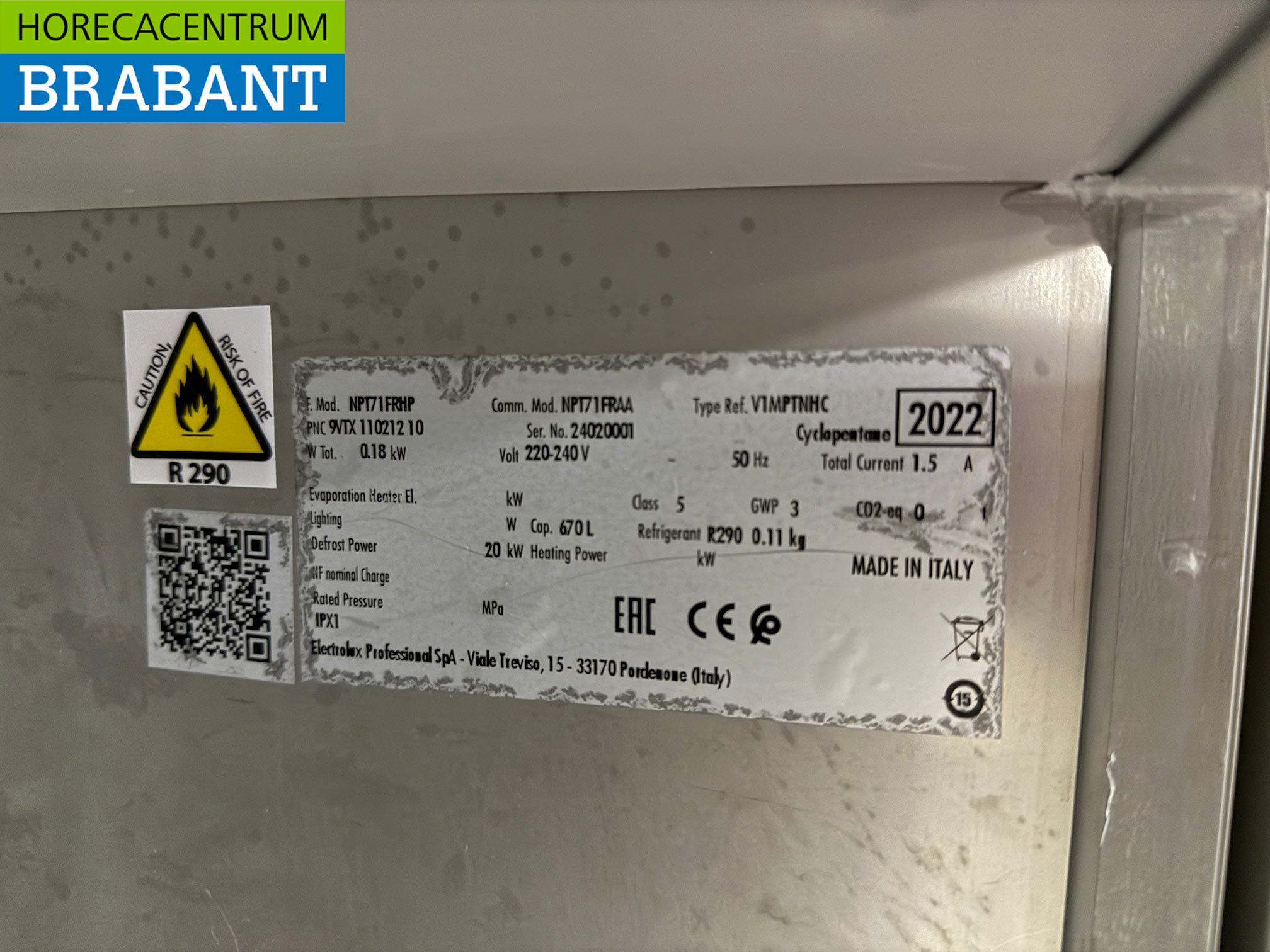 Edelstahl Zanussi Kühlschrank Mobile 670 Liter 230V Horeca – Bild 5