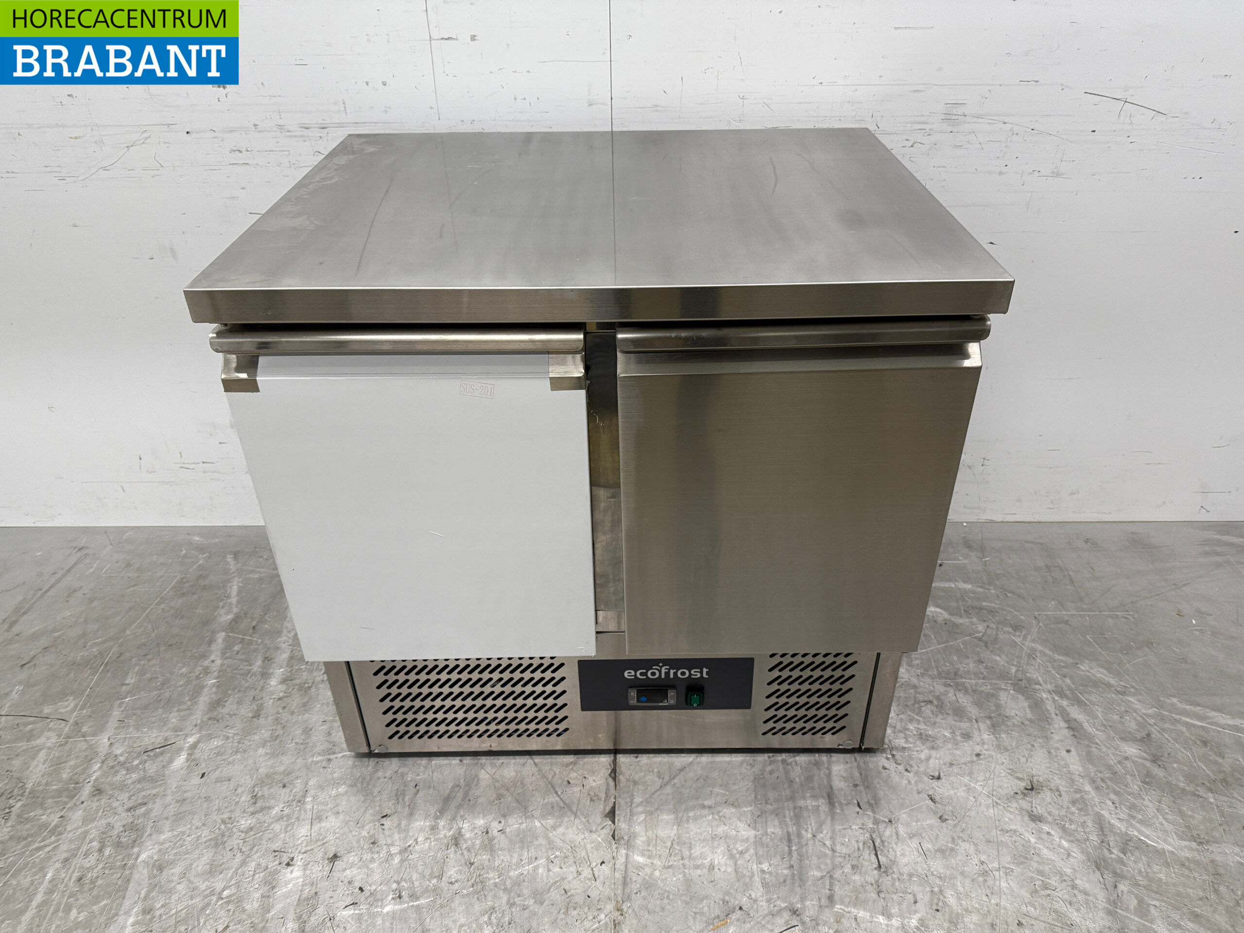 Saro Kühltheke aus Edelstahl 2 Türen 90,5 cm 230V Horeca