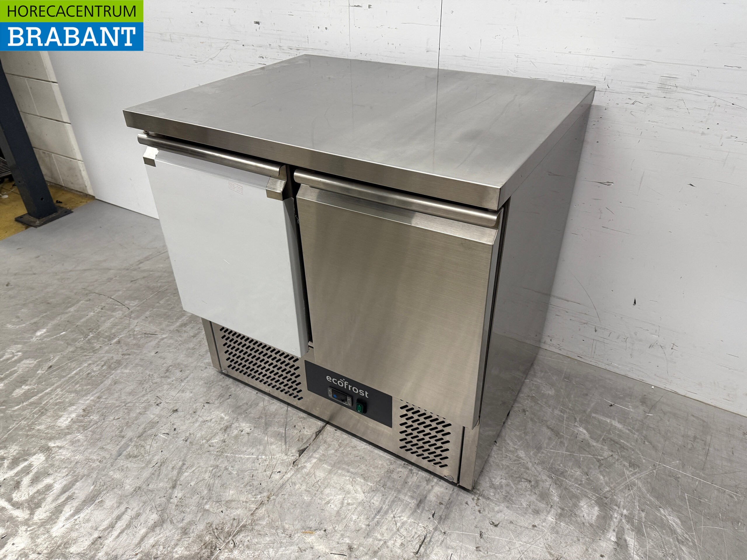 Saro Kühltheke aus Edelstahl 2 Türen 90,5 cm 230V Horeca – Bild 2