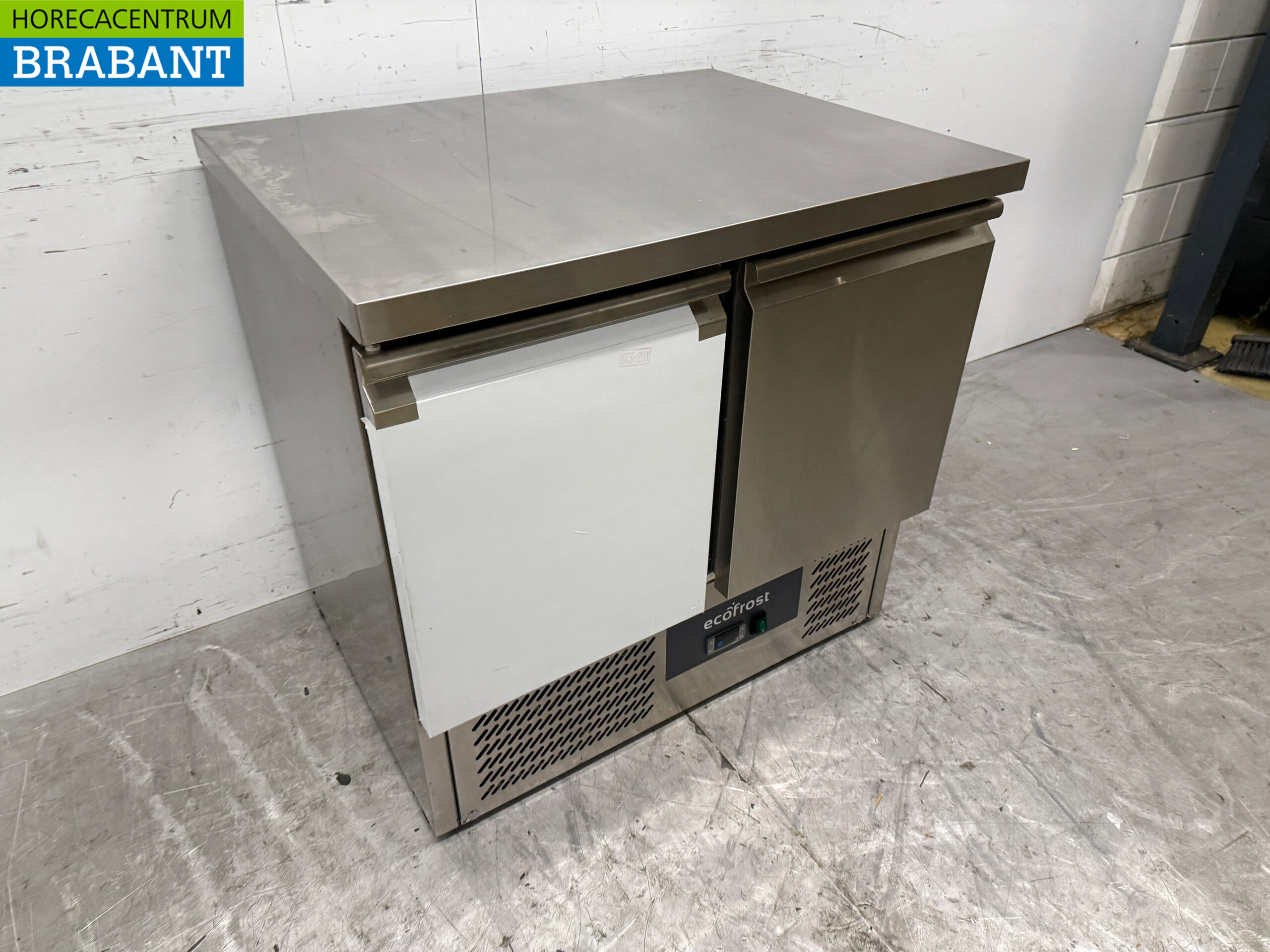 Saro Kühltheke aus Edelstahl 2 Türen 90,5 cm 230V Horeca – Bild 3