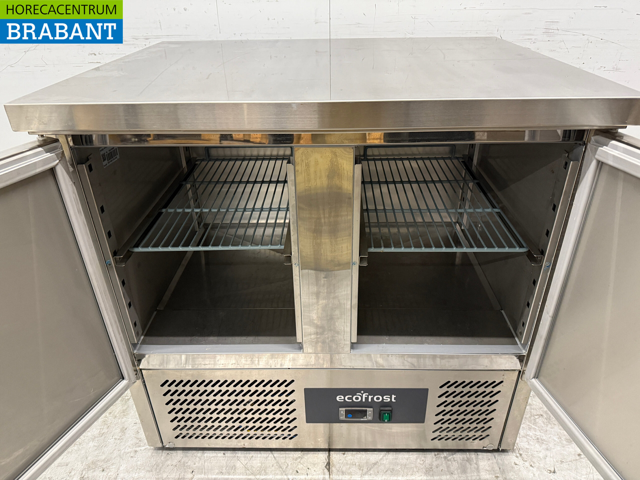 Saro Kühltheke aus Edelstahl 2 Türen 90,5 cm 230V Horeca – Bild 4