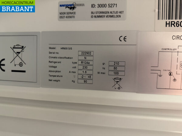 Edelstahl Maxxfrost Kühlschrank 570 Liter 230V Horeca – Bild 5