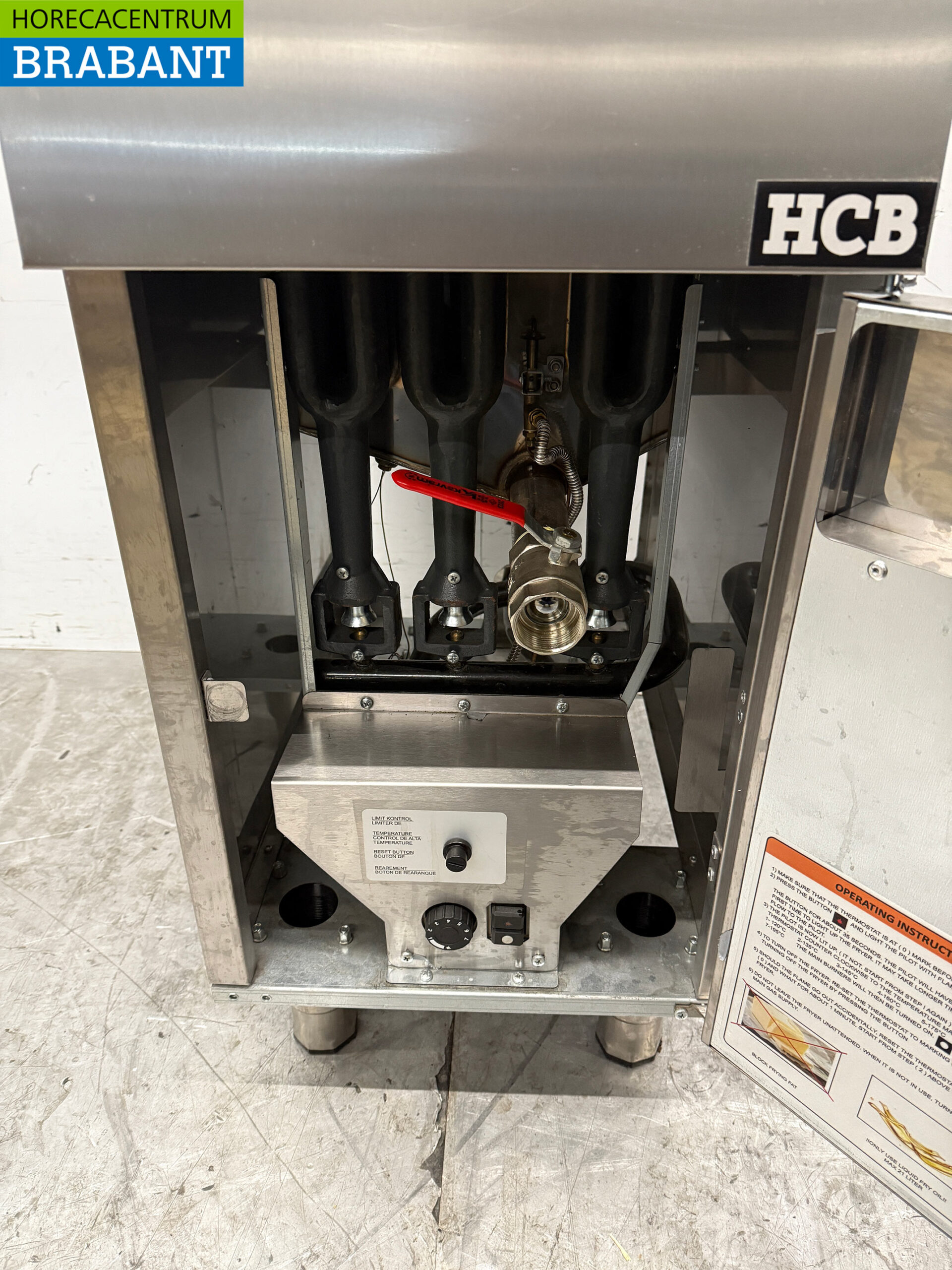 HCB Friteuse aus Edelstahl 15 Liter Premium-line GAS Catering – Bild 5