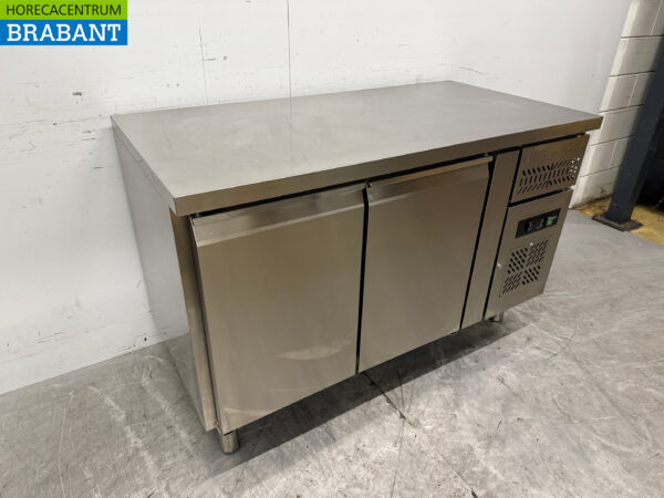 Maxxfrost gekühlte Werkbank aus Edelstahl 2 Türen 136 cm 230V Horeca – Bild 3