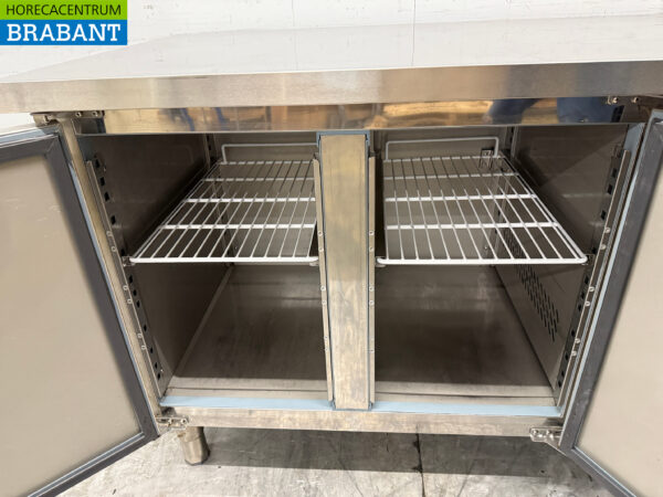 Maxxfrost gekühlte Werkbank aus Edelstahl 2 Türen 136 cm 230V Horeca – Bild 4