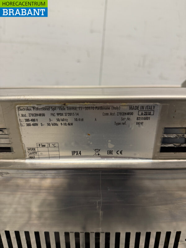 Zanussi 4-Flammen-Elektroherd aus Edelstahl 80 cm 400V Horeca – Bild 5