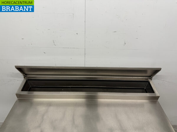 Edelstahl Amitek Saladette Gekühlte Werkbank 3 Türen 136,5 cm 230V Horeca – Bild 4