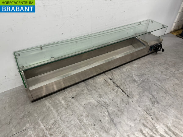 Edelstahl Ecofrost Thekenvitrine Thekenvitrine saladière 10 x 1/4 GN 200 cm Horeca – Bild 3
