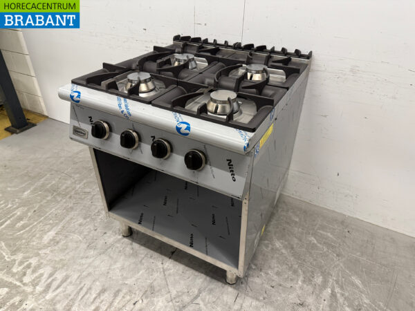Combisteel 4-Flammen-Gasherd aus Edelstahl 80 cm GAS Horeca – Bild 2