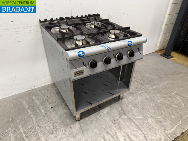 Combisteel 4-Flammen-Gasherd aus Edelstahl 80 cm GAS Horeca – Bild 3