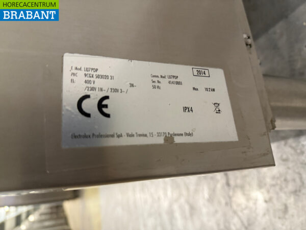Edelstahl Zanussi Geschirrspüler Geschirrspülmaschine mit Ablaufpumpe 400V Horeca – Bild 6