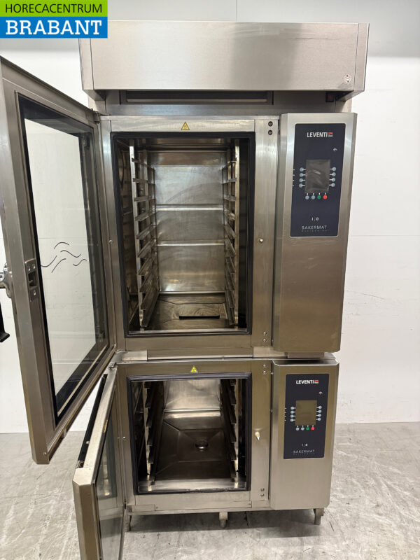 Leventi Edelstahl-Backofen Heißluftofen mit Feuchtigkeitszufuhr 16 x 60/40cm 400V Catering Bäckerei – Bild 4