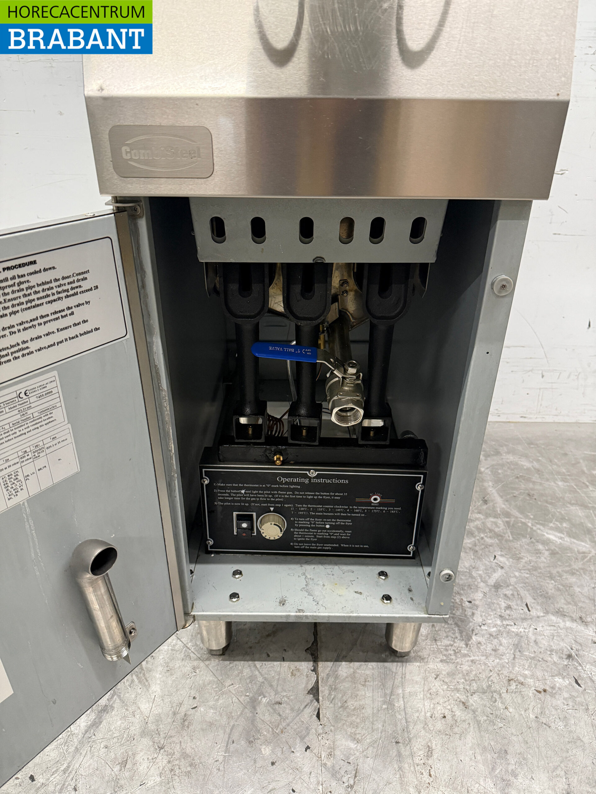 Combisteel Fritteuse aus Edelstahl 21 Liter GAS Catering – Bild 5