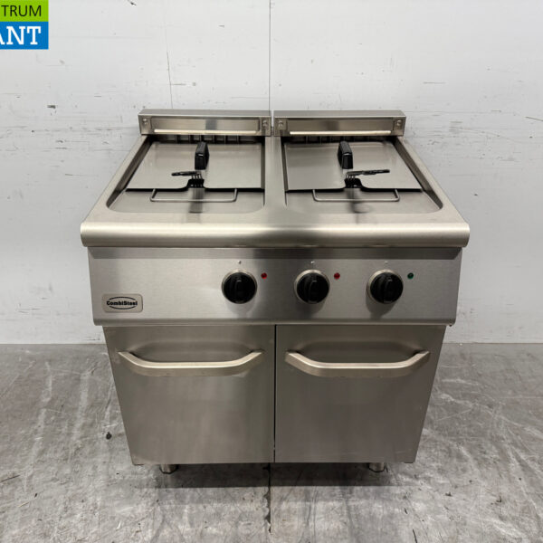 Combisteel Doppelfritteuse aus Edelstahl 2 x 18 Liter 400V Horeca