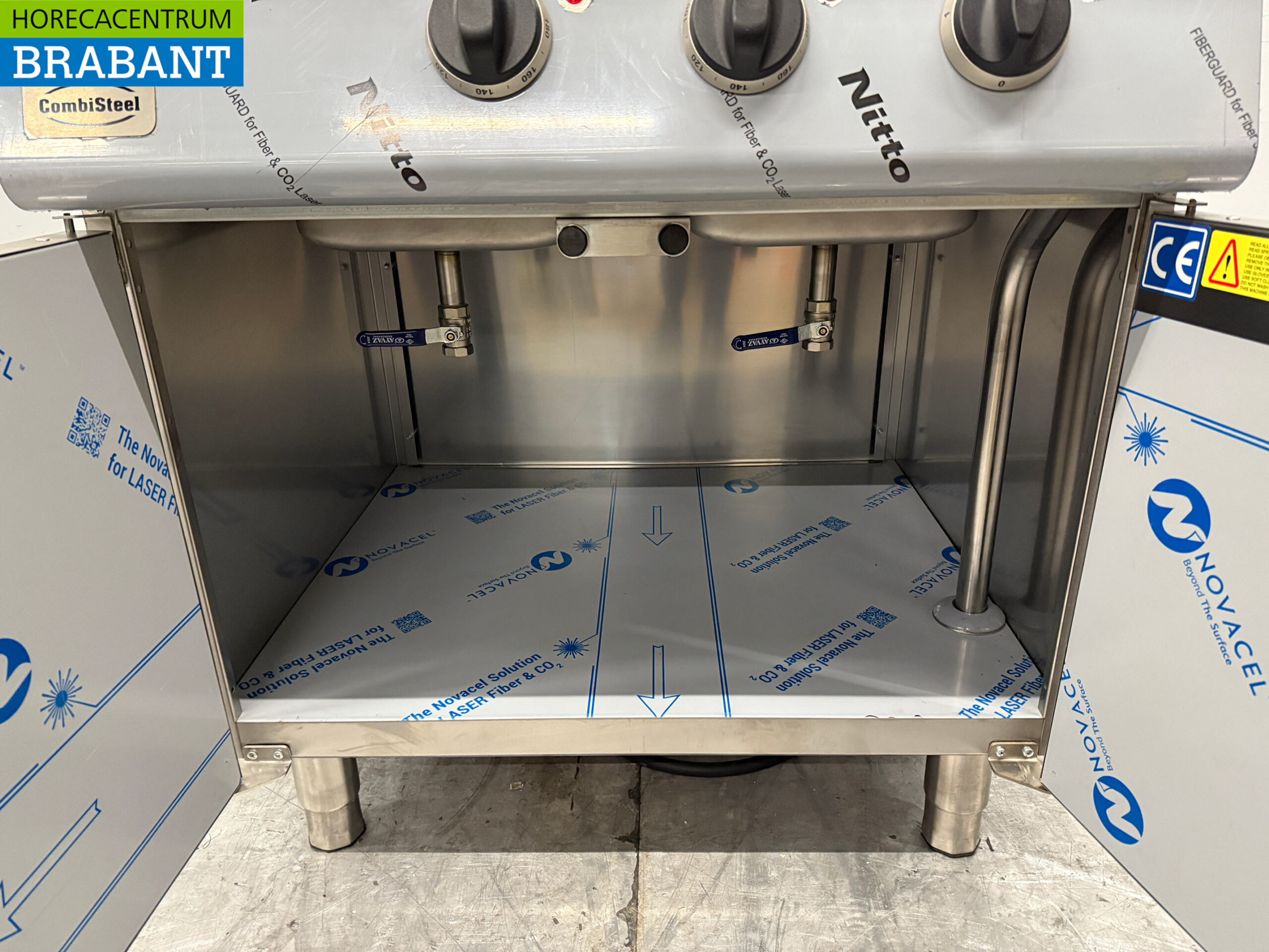 Combisteel Doppelfritteuse aus Edelstahl 2 x 18 Liter 400V Horeca – Bild 5