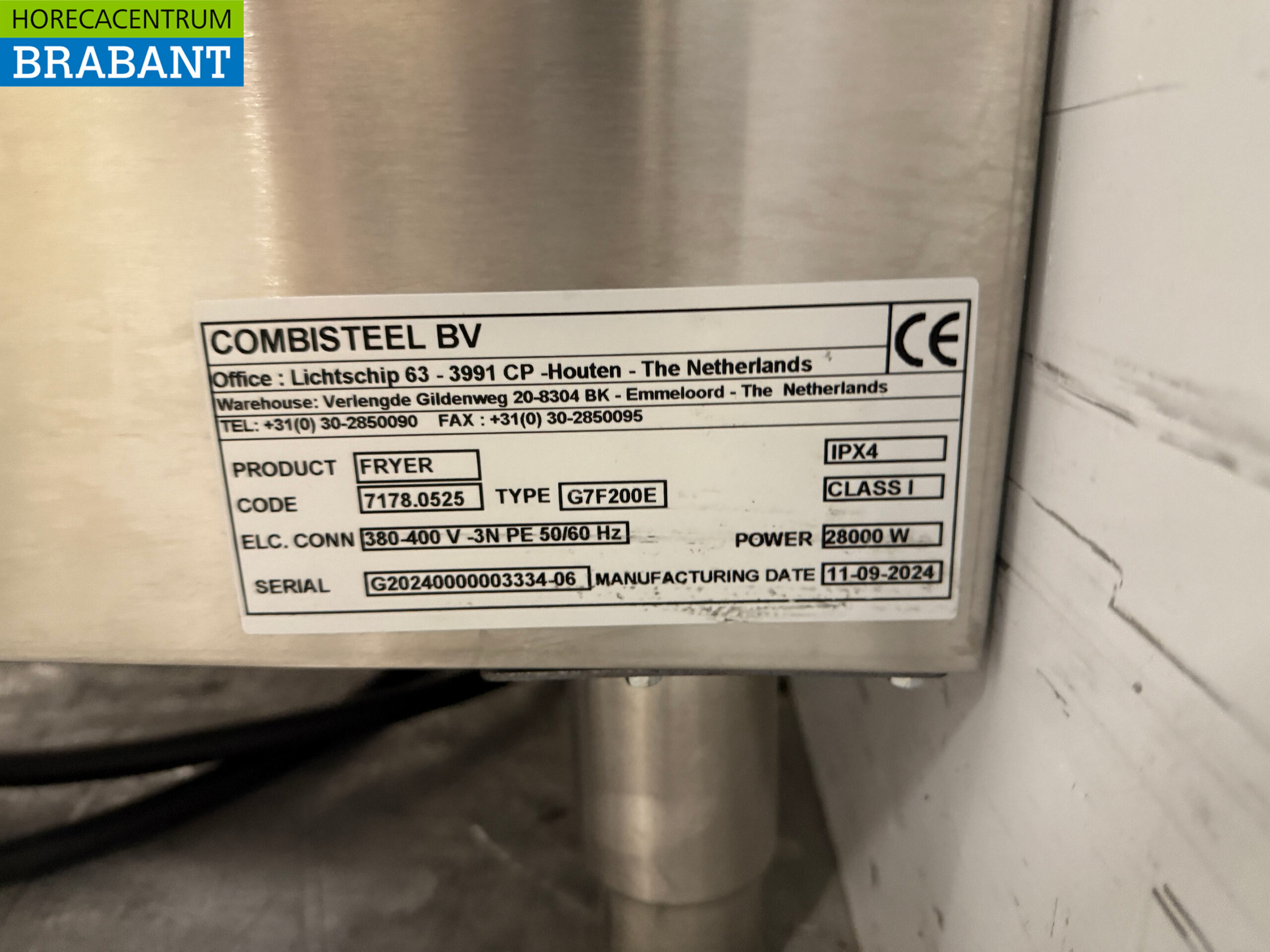 Combisteel Doppelfritteuse aus Edelstahl 2 x 18 Liter 400V Horeca – Bild 6