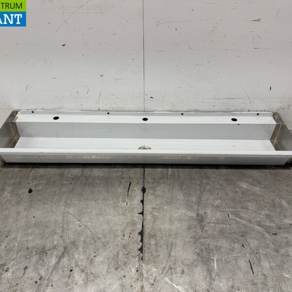 Spülbecken aus Edelstahl 150 x 36 cm Catering