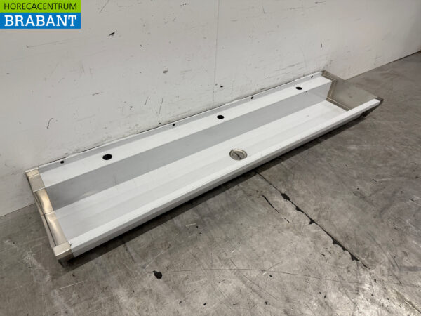 Spülbecken aus Edelstahl 150 x 36 cm Catering – Bild 3