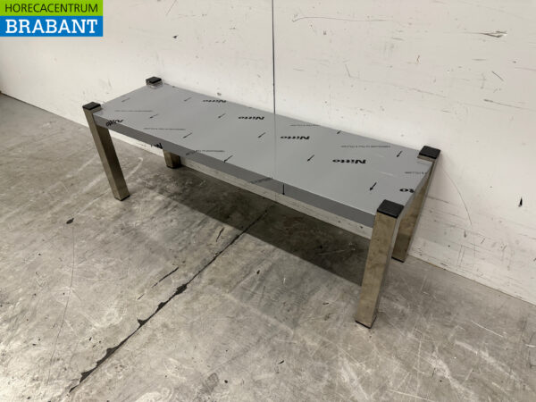 Edelstahl Etagere Brücke 100 x 30 x 36 cm Catering – Bild 2