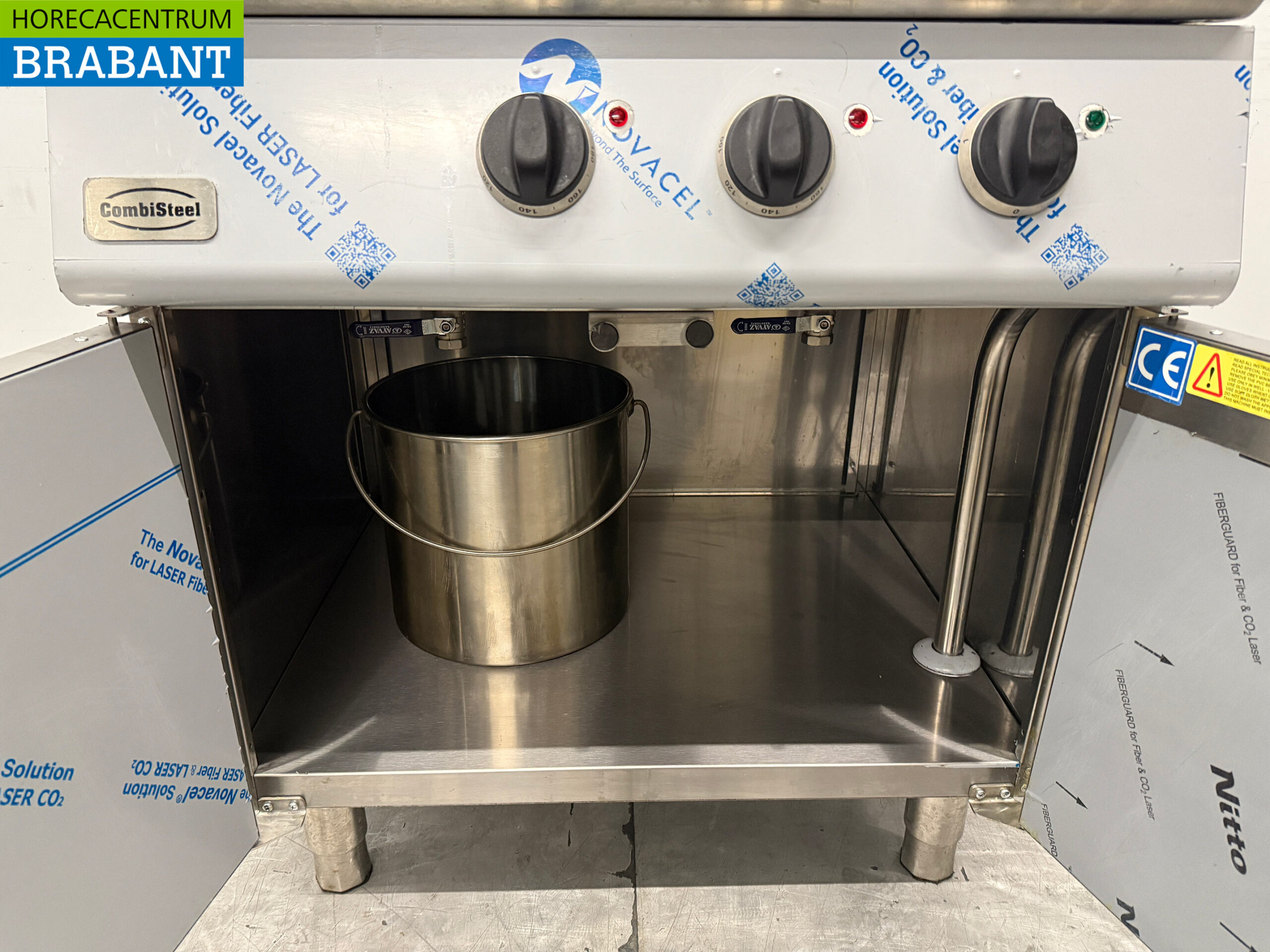 Combisteel Doppelfritteuse aus Edelstahl 2 x 18 Liter 400V Horeca – Bild 5