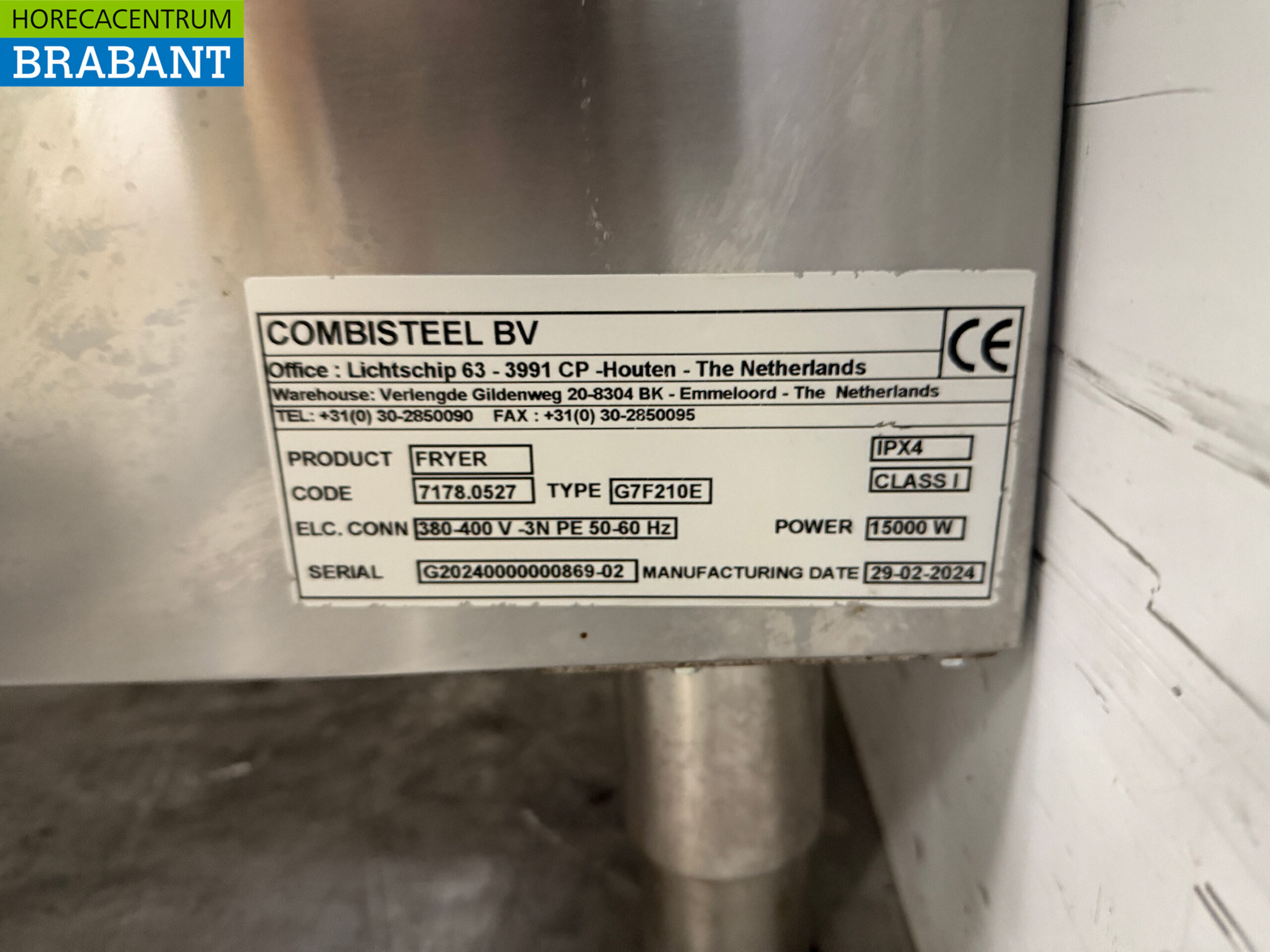 Combisteel Doppelfritteuse aus Edelstahl 2 x 18 Liter 400V Horeca – Bild 6