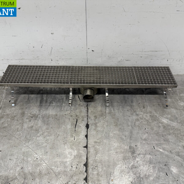 Combisteel Bodenablauf aus Edelstahl 114,5 x 20 x 14 cm Horeca