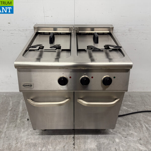 Combisteel Doppelfritteuse aus Edelstahl 2 x 18 Liter 400V Horeca