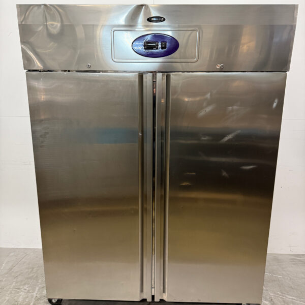 Tefcold Doppeltür-Gefrierschrank aus Edelstahl 1004 Liter Mobil 230V Horeca