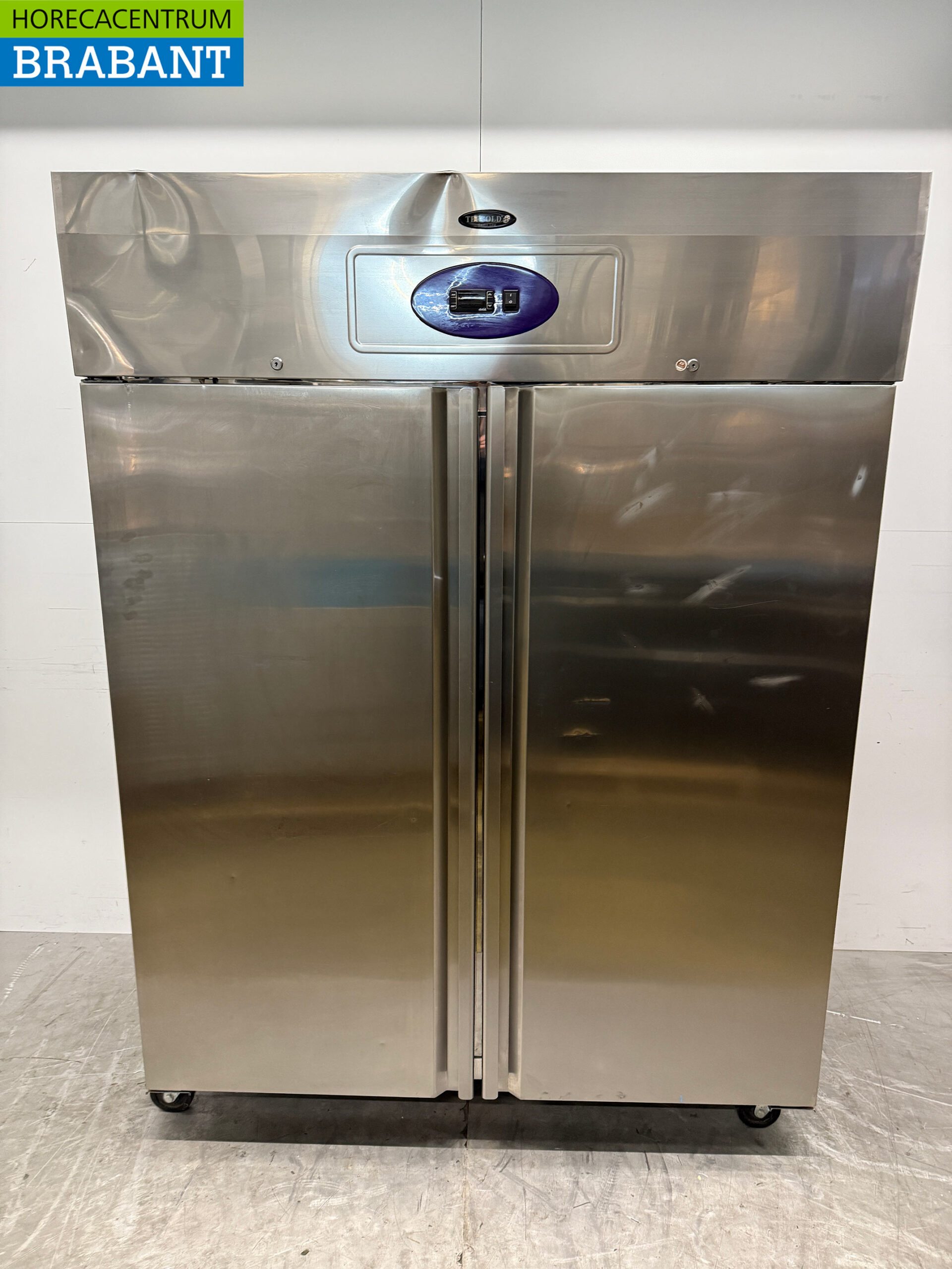Tefcold Doppeltür-Gefrierschrank aus Edelstahl 1004 Liter Mobil 230V Horeca