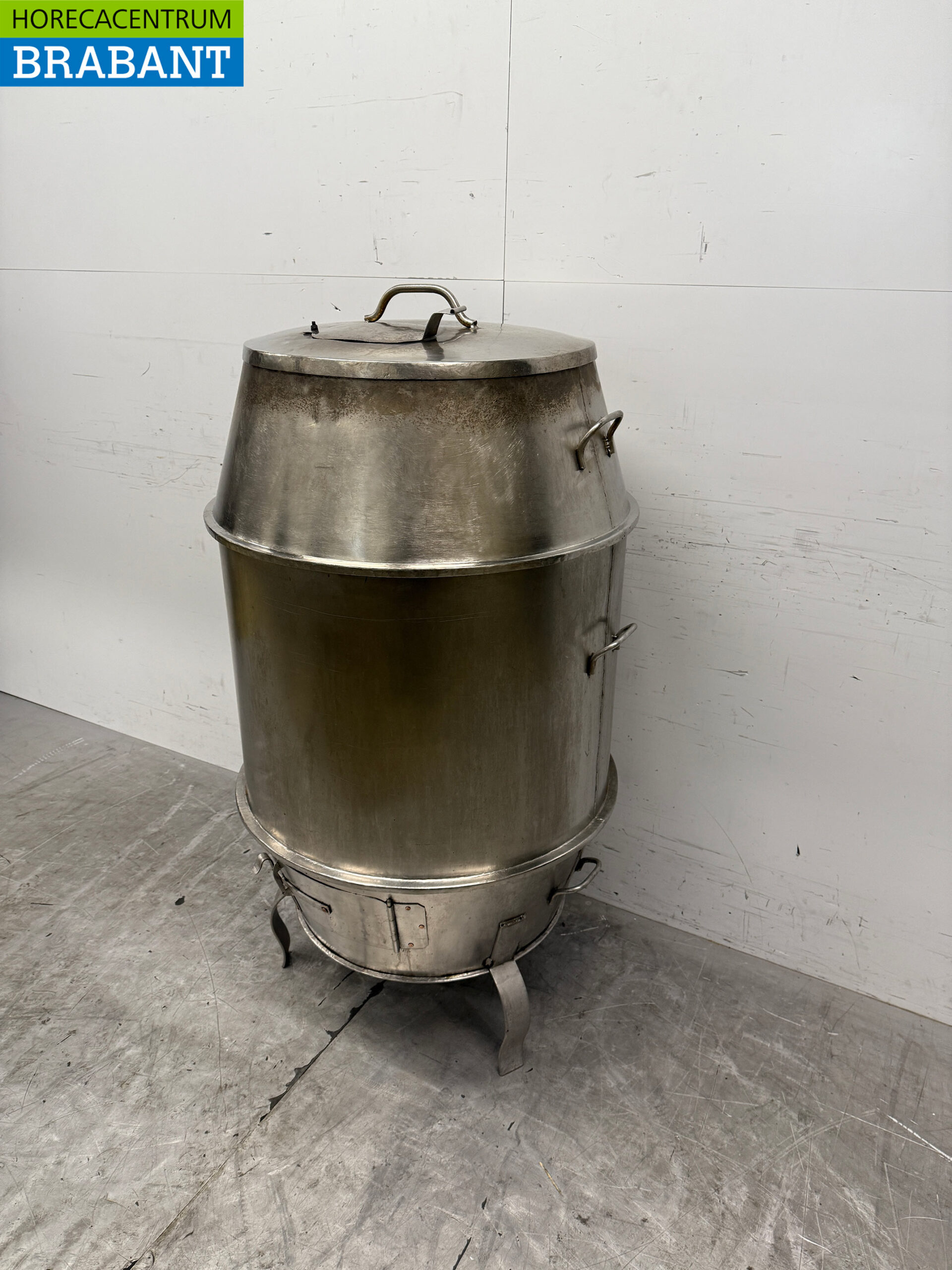 Edelstahl Räucherfass Räucherofen Peking-Ente 70 cm Horeca – Bild 2