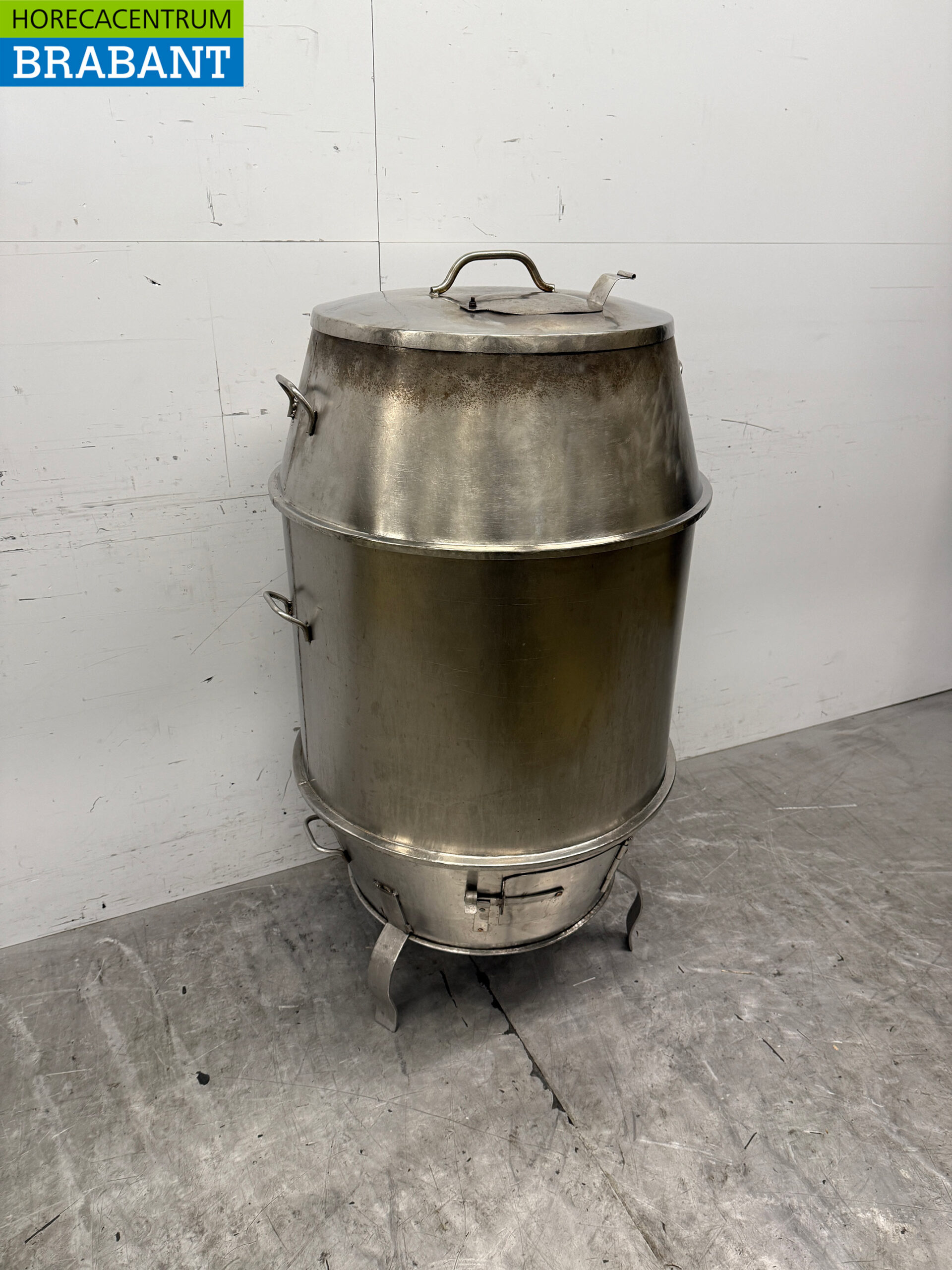 Edelstahl Räucherfass Räucherofen Peking-Ente 70 cm Horeca – Bild 3