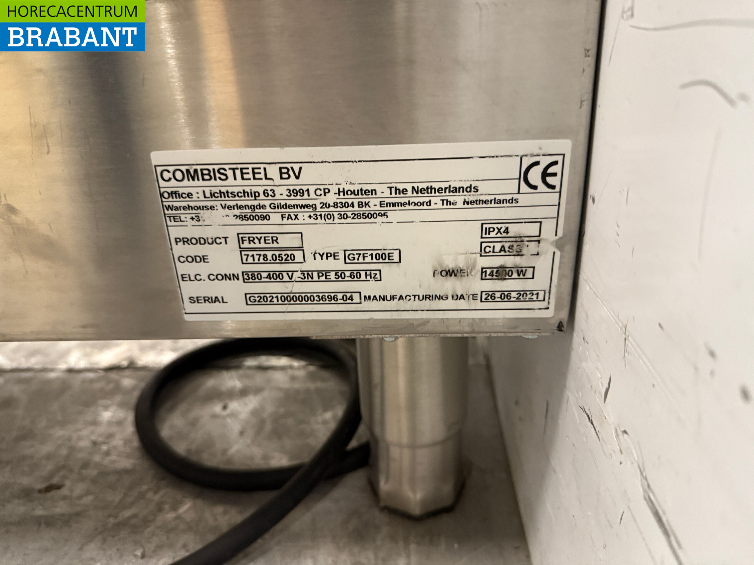 Combisteel Fritteuse aus Edelstahl 18 Liter 400V Horeca – Bild 6