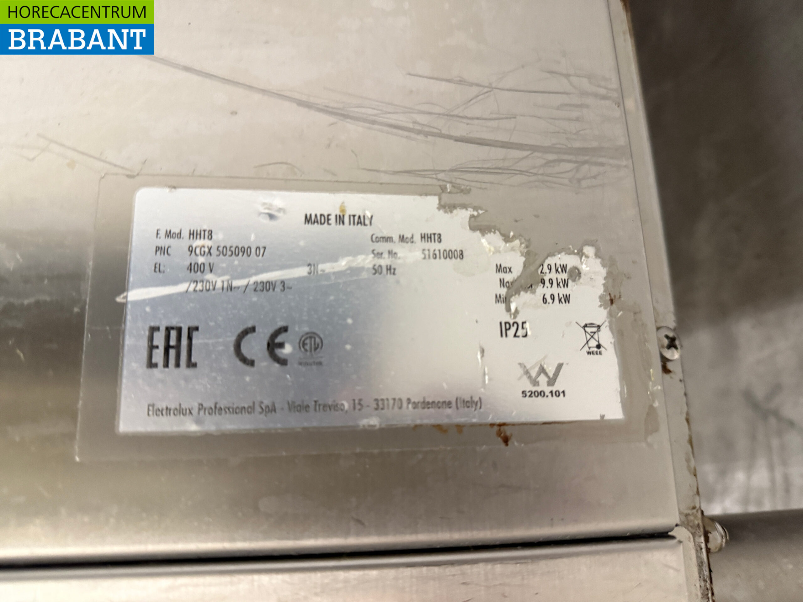 Edelstahl-Geschirrspüler Zanussi HHT8 Sliding 400V Catering – Bild 7